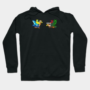 Joust 8-Bit Faceoff (distressed) Hoodie